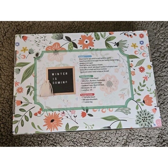 NIB AIMIUR Felt Letter Board Sign Set w/ Easel, Letters, Numbers, Canvas - Picture 3 of 3